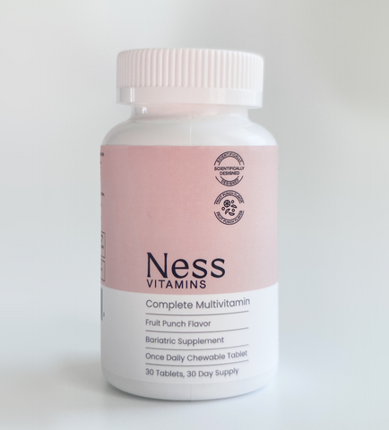 Ness Vitamins_Bariatric Multivitamin_Chewable Tablet_Fruit Punch_30 day supply