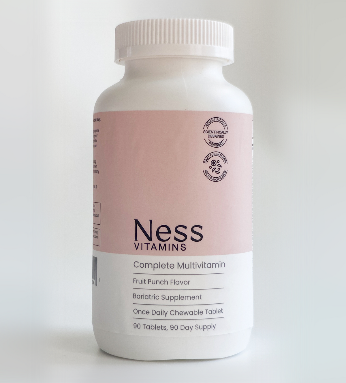 Ness Vitamins_Bariatric Multivitamin_Chewable Tablet_Fruit Punch_90 day supply